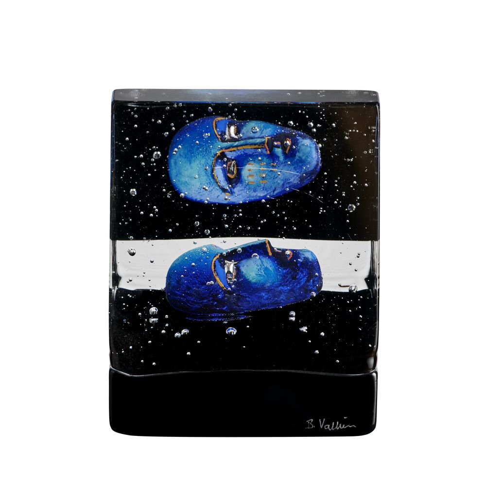 Kosta Boda - Konstglas - Black elements - House of mystery blå BV AC-23 Design Bertil Vallien - Bild 3