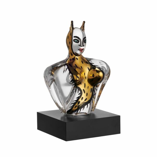 Kosta Boda - Konstglas - Husgud Guld UHV 2023 LM 300 Design Ulrica Hydman Vallien