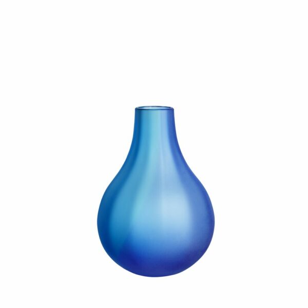 Kosta Boda - Iris - Vas blå frostad , EL AC-23 Design Erika Lagerbielke
