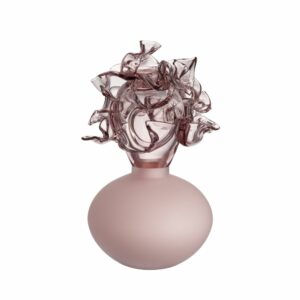 Kosta Boda Mino – Paradis blomman rosa LB AC-23, konstglas – design Lena Bergström