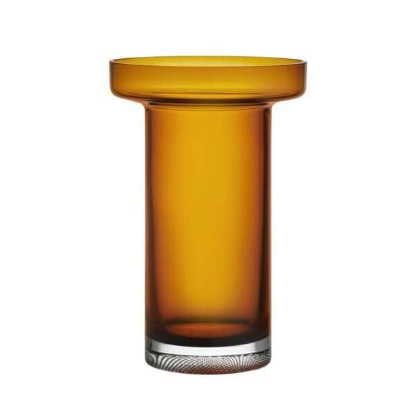 Kosta Boda - Limelight - Ros vas Bärnsten 230 mm Design Göran Wärff