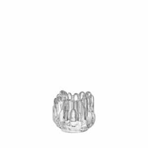 Kosta Boda Polar – ljuslykta 112 mm klarglas – design Göran Wärff