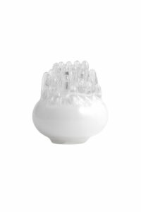 Kosta Boda Polar – konstglas / ljuslykta klarglas 200 mm – design Göran Wärff