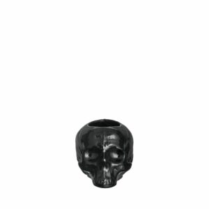 Kosta Boda Still Life skull – ljuslykta Skull svart – design Ludvig Löfgren