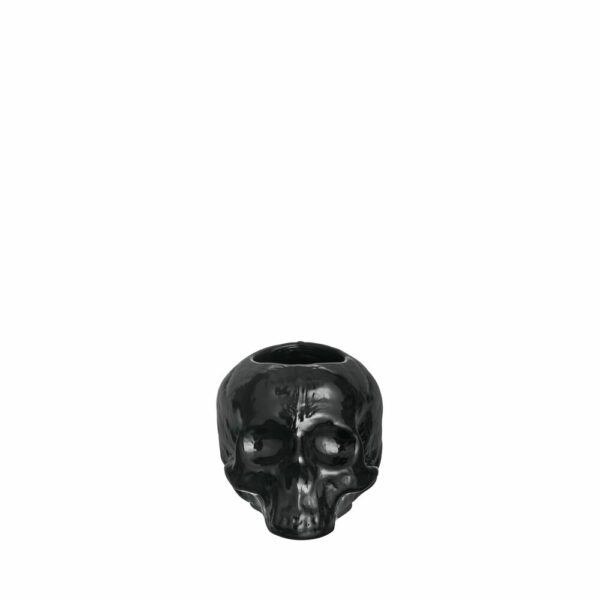 Kosta Boda - Still Life skull / Dödskalle Ljuslykta Svart design Ludvig Löfgren