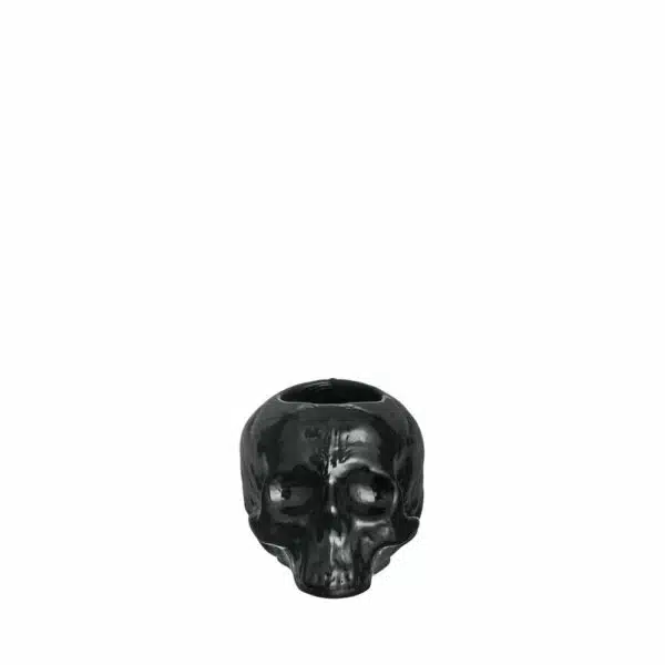 Kosta Boda Still Life skull – ljuslykta Skull svart – design Ludvig Löfgren