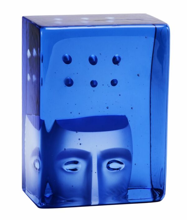 Kosta Boda - Konstglas - Azur - Think blue BV AC-25 Bertil Vallien