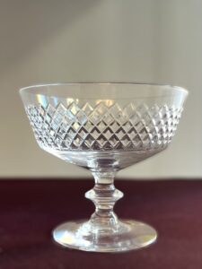 Kosta Boda Diamant – champagneglas coupe i kristall – design Vicke Lindstrand – vintage