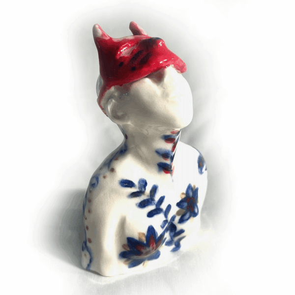 Stengods - Skulptur - Eternal Soldier - Unik Design Ylva Junfelt