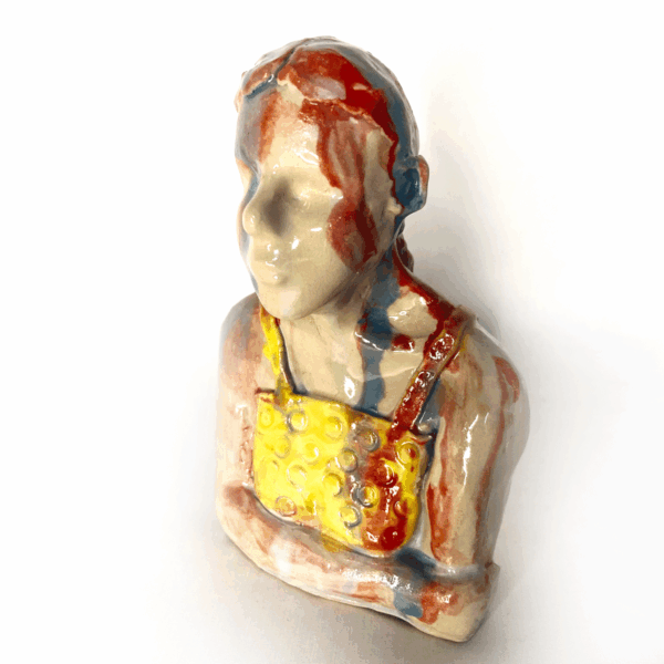 Stengods - Skulptur - Heart Sentinel - Unik Design Ylva Junfelt