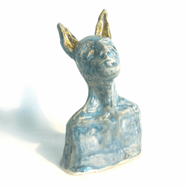 Stengods - Skulptur - Brave Vanguard- Unik Design Ylva Junfelt