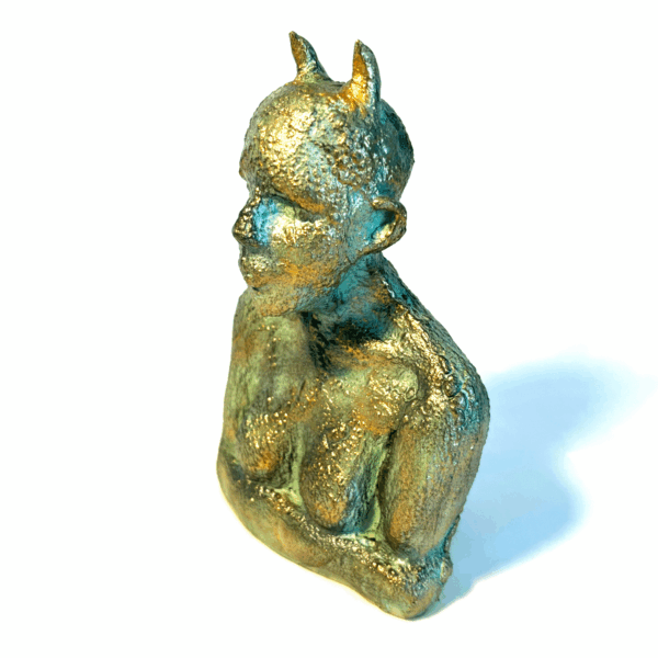 Stengods - Skulptur - Fearless Guardian - Unik Design Ylva Junfelt