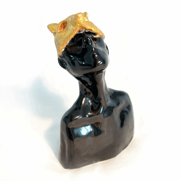 Stengods - Skulptur - Black Spirit - Unik Design Ylva Junfelt