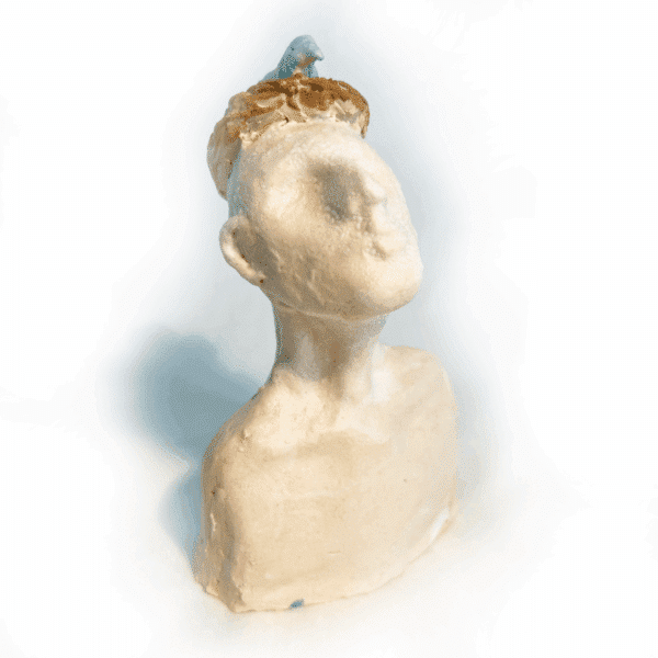 Stengods - Skulptur - Heart Protector - Unik Design Ylva Junfelt