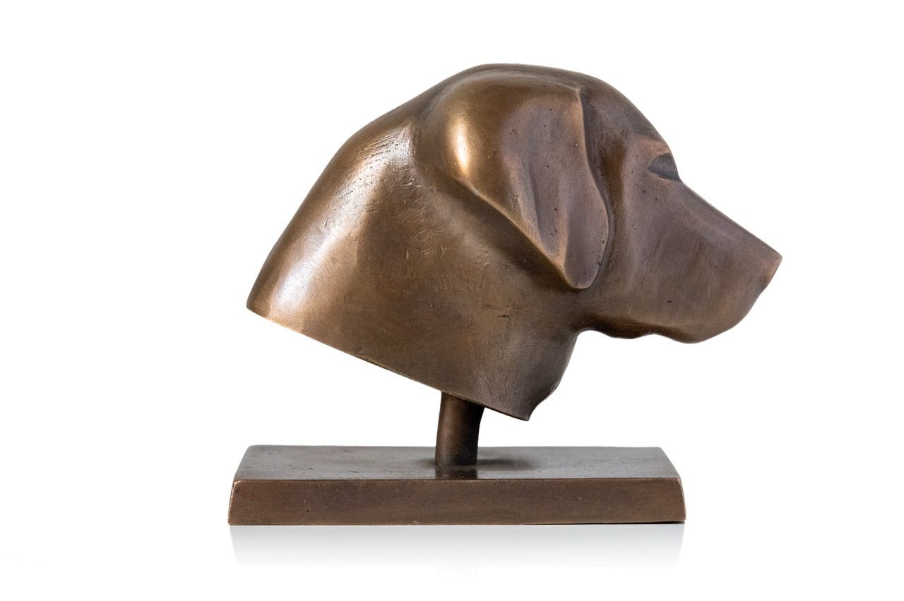 Brons Skulptur - Golden Retriever - Vad gör duuu - Nr 3 Design Mikael Andström (kopia) (kopia)