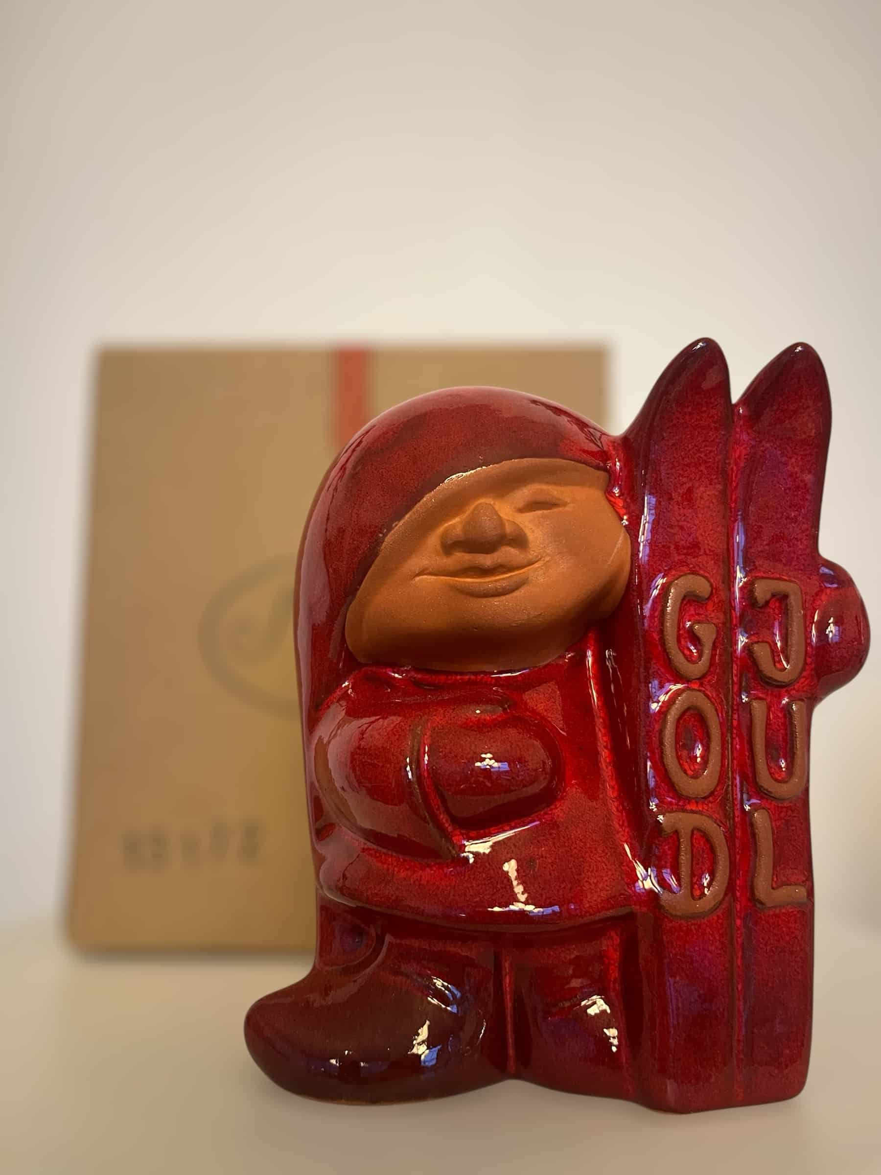 Nittsj&ouml; - Tomtar - LuvNisse  med skidor God Jul Design Elaine Westh