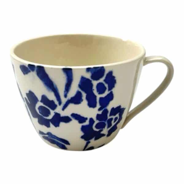 Glasprinsen - 100 Limiterad - Kaffekopp Blå småblommig  Anna Broström Ek