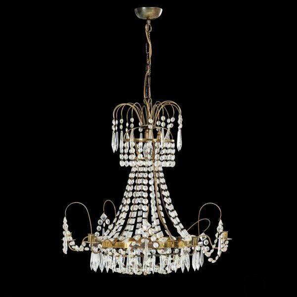 Lampor - Kristall lampa / Ljuskrona 5 st Ljusarmar 4 Ljuspunkter