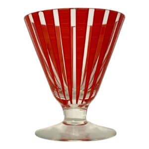 Johansfors Strikt – röd, Gin / cocktail- och martiniglas – design Bengt Orup – vintage