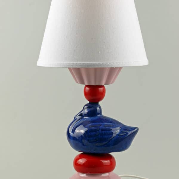 Retrofrun - Lampor - Lilla Fågel Blå Bordslampa Design Cecilia Davidsson Berg