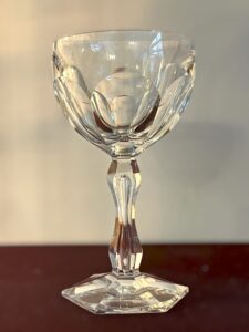 Kosta Boda Lalin – rödvinsglas i kristall – vintage
