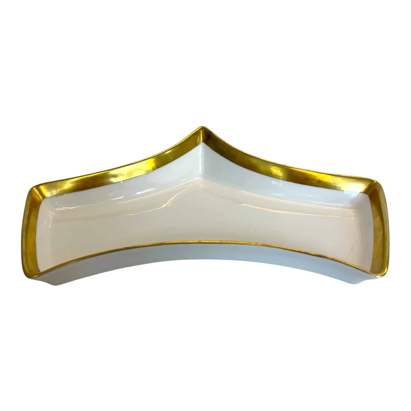 R&ouml;rstrand - Nobel - Trekantig Br&ouml;d Tallrik / Assiett Design Karin Bj&ouml;rquist