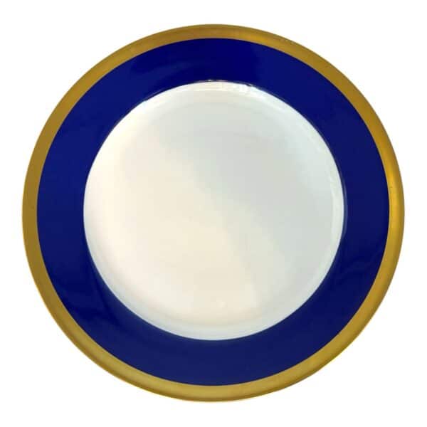 Rörstrand - Nobel - Tallrik Blå med Guld rand Design Karin Björquist