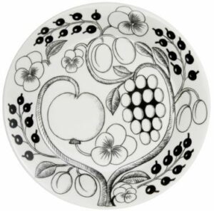 Arabia Paratiisi – 6 st mattallrikar 26 cm svart – design Birger Kaipianen