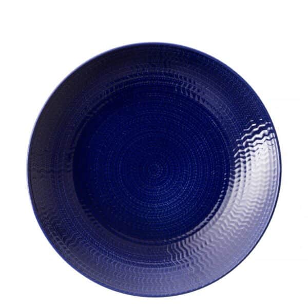 Rörstrand - Blå-Eld - 6 st Mat tallrikar Blå 26 cm Design Hertha Bengtsson