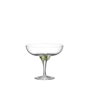 Kosta Boda - Sugar Dandy - Champagneglas coupe i kristall 32 cl grön - Designer Åsa Jungnelius