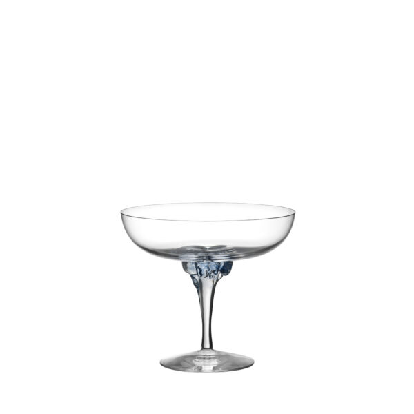 Kosta Boda - Sugar Dandy - Blå Coupe / Champagne skål Blue Design Åsa Jungnelius