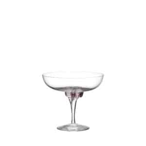 Kosta Boda - Sugar Dandy - Champagneglas coupe i kristall 32 cl rosa - Designer Åsa Jungnelius