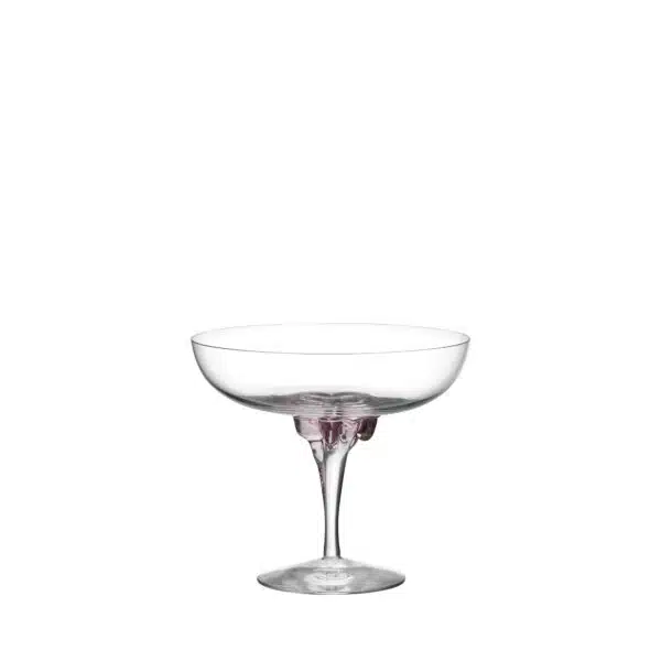 Kosta Boda Sugar Dandy – champagneglas coupe i kristall 32 cl rosa – design Åsa Jungnelius