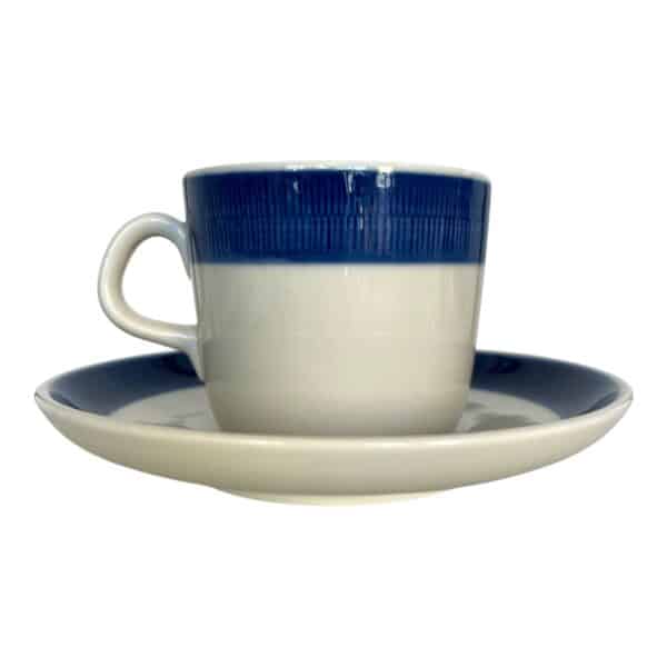 Rörstrand - Koka Blå - Kaffe kopp / Mugg med Fat Design Hertha bengtsson