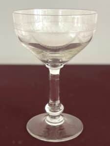 Skruf Lina – champagneglas coupe i kristall – design Bengt Edenfalk – vintage