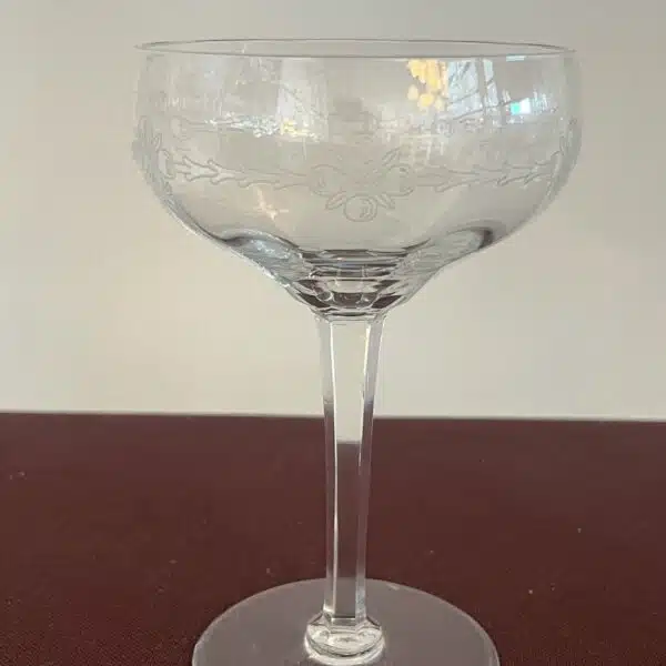 Kosta Boda Kerstin – champagneglas coupe i kristall – design Edward Hald – vintage