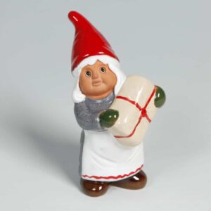 Rolf Berg - Tomtegumma med Julpaket H 15 cm Designer Rolf Berg