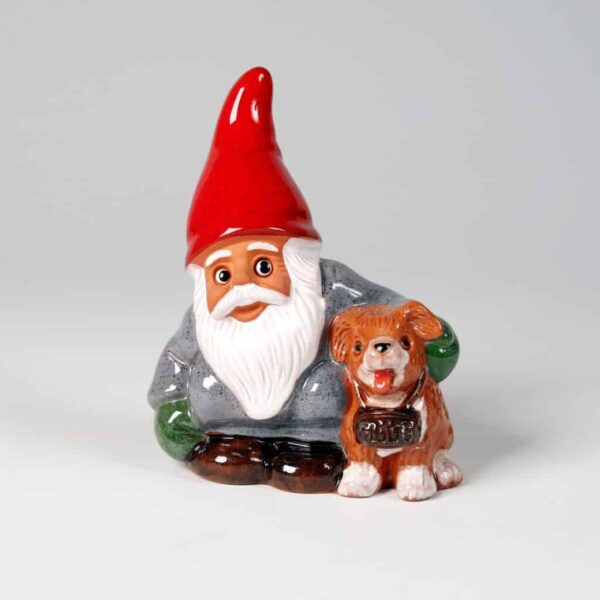 Rolf Berg Tomte med Hund H 14 cm