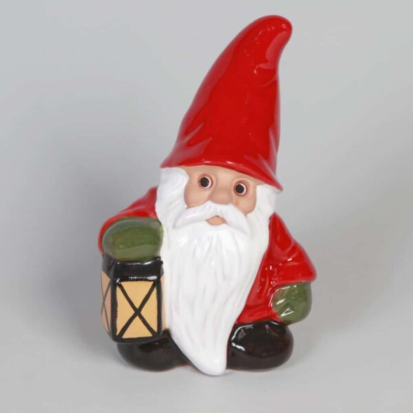 Rolf Berg Tomte Röd med Lykta H 15 cm