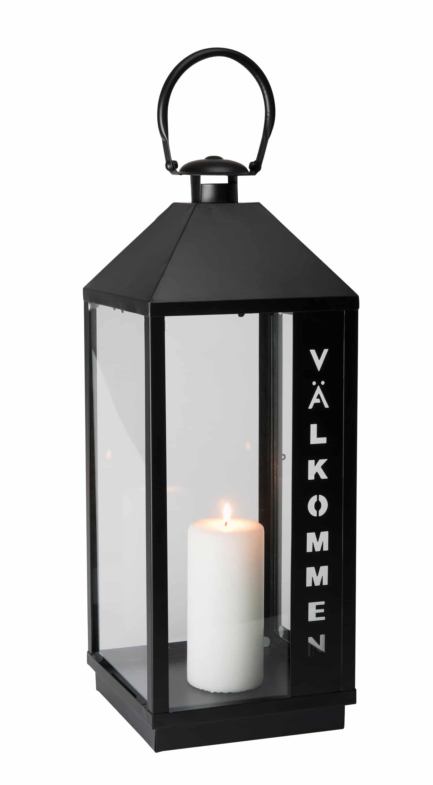 Dorre Vicky – lykta svart metall höjd 50 cm – bild 2