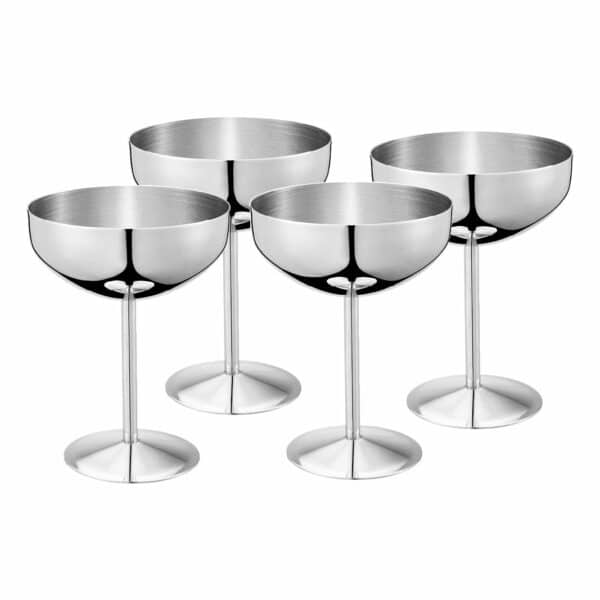 Dorre Dyane 4-pack Dessertskål / glassbägare 25 cl rostfritt stål