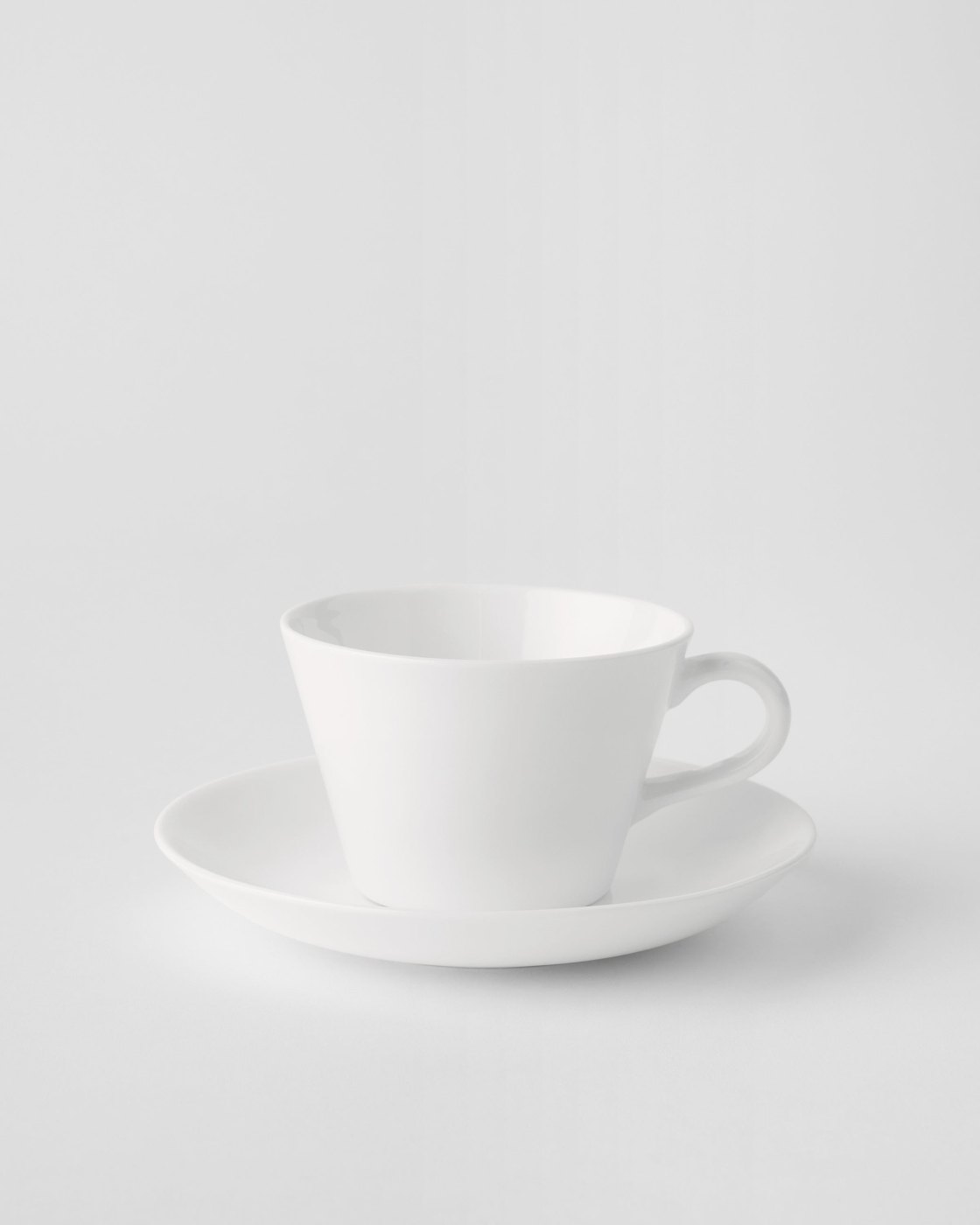 Gustavsberg - Dimgr&aring; - Kaffekopp med fat konisk