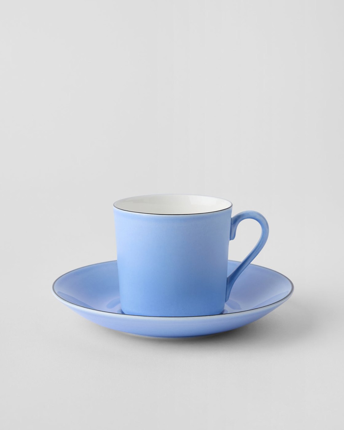 Gustavsberg - Natur Bl&aring;b&auml;rsbl&aring; - Kaffekopp med fat rak