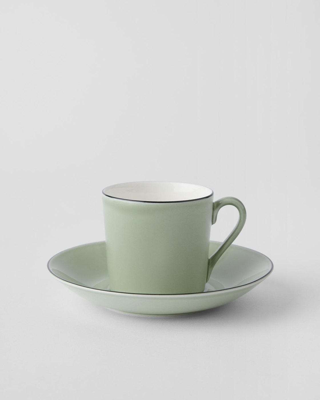 Gustavsberg - Natur Krusb&auml;rsgr&ouml;n - Kaffekopp med fat rak