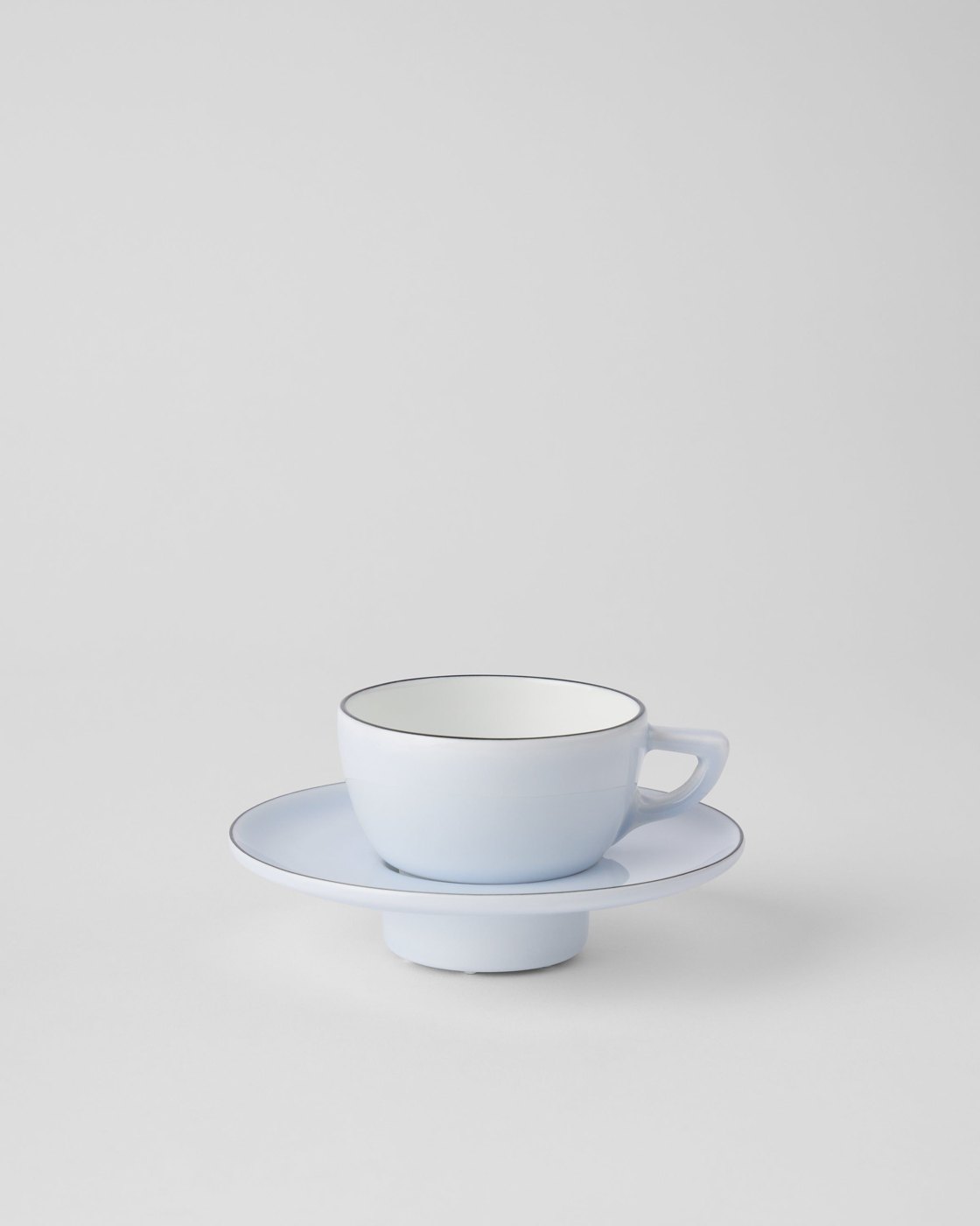 Gustavsberg - Natur Lavendelbl&aring; - Espressokopp med fat
