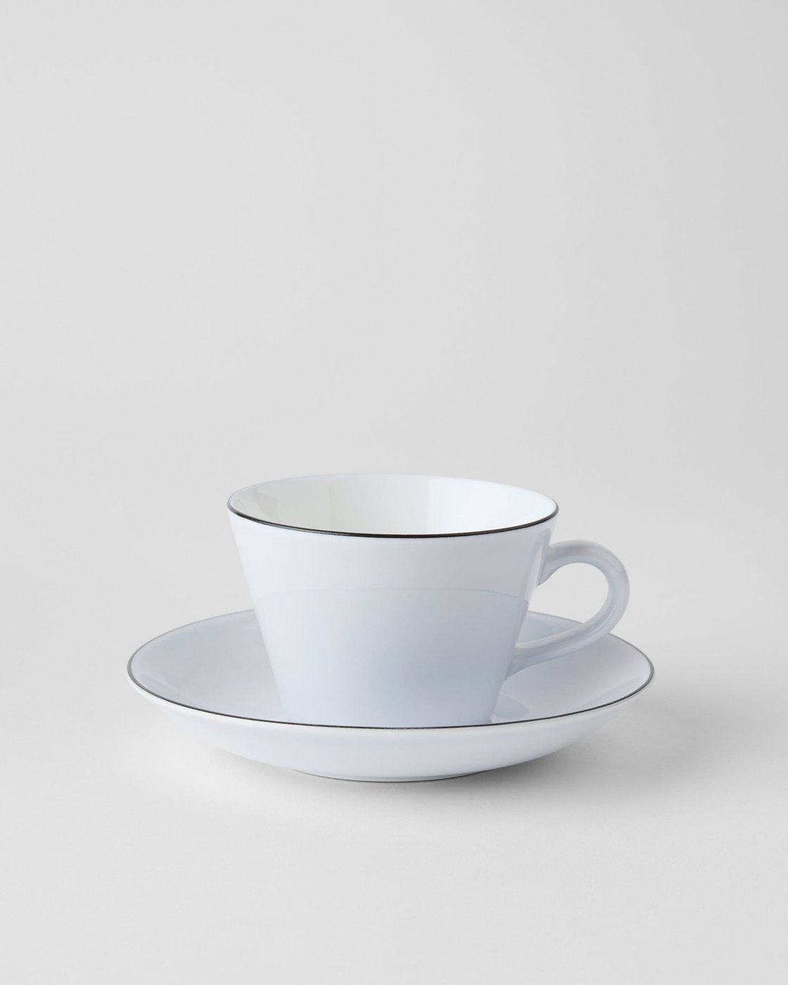 Gustavsberg - Natur Lavendelbl&aring; - Kaffekopp med fat konisk