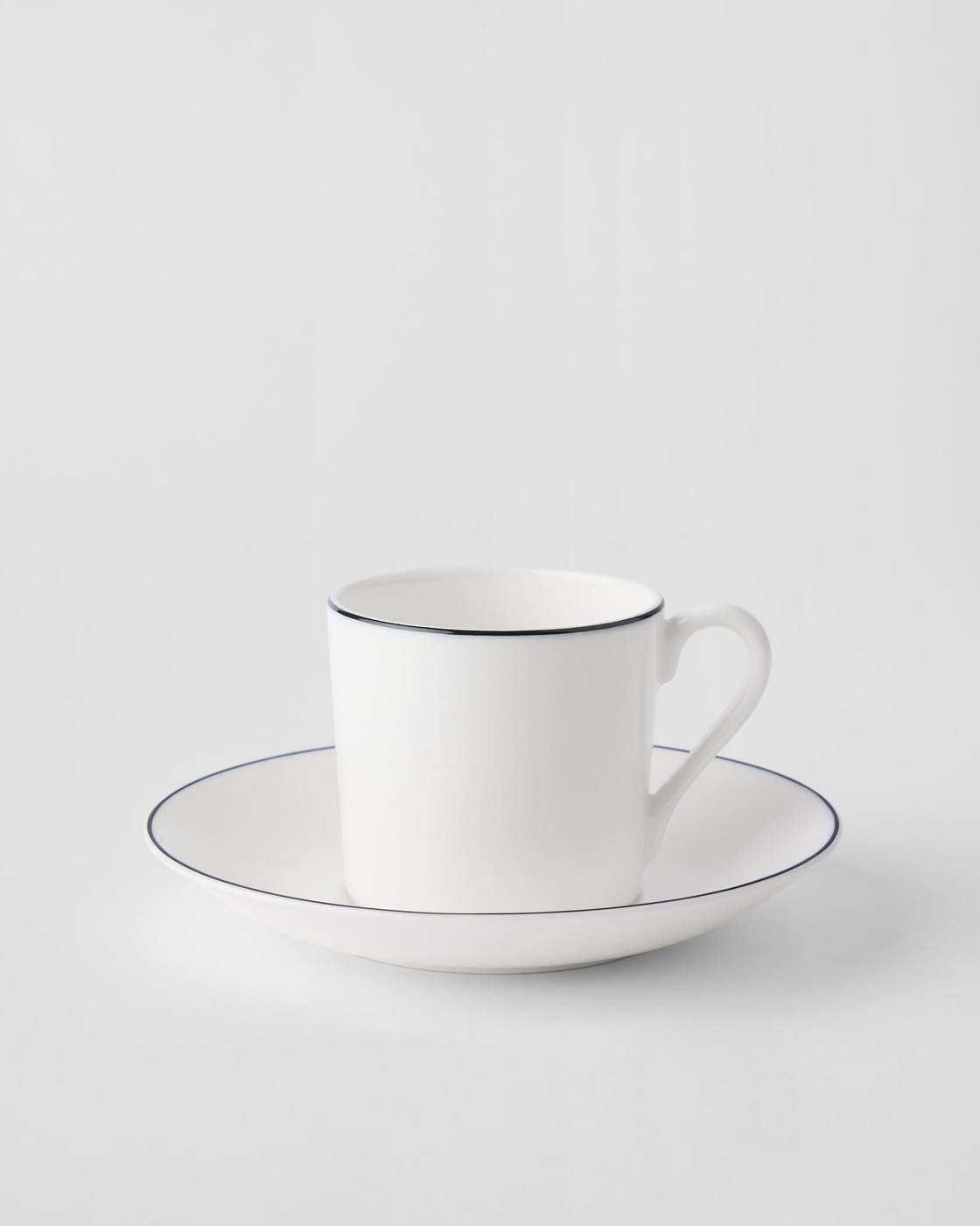 Gustavsberg Natur Snövit Kaffekopp med fat rak