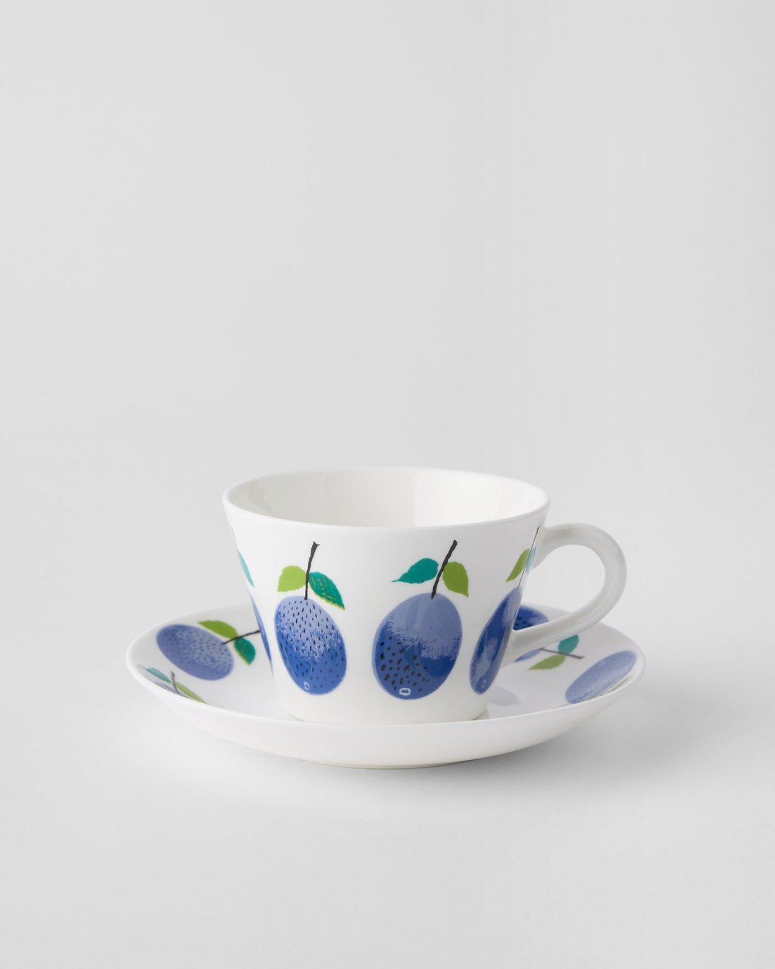 Gustavsberg - Prunus - Kaffekopp med fat konisk Designer Stig Lindberg