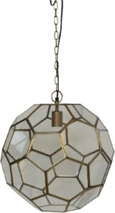 Hallbergs Hope L Taklampa oxid/glas