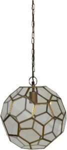 Hallbergs Hope Taklampa oxid/glas